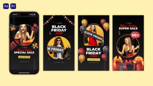Videohive Black Friday Instagram Stories 54873312