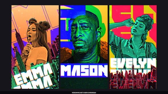 Videohive Glitch Poster Stories