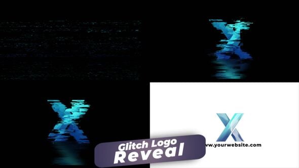 Videohive Glitch Logo Reveal 55005155