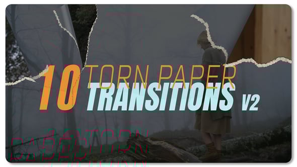 Videohive Torn Paper Transitions V2 55001454