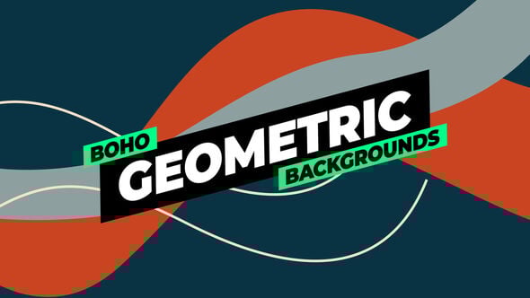Videohive Boho Geometric Backgrounds