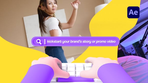 Videohive Cute 3D Search Intro