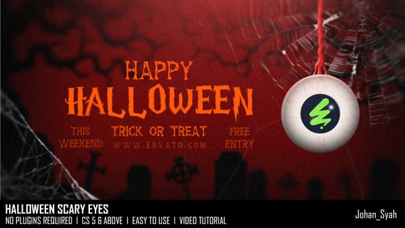 Videohive Halloween Scary Eyes