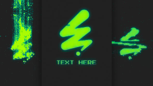 Videohive Pixel Glitch Logo