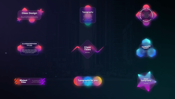Videohive Glass Titles