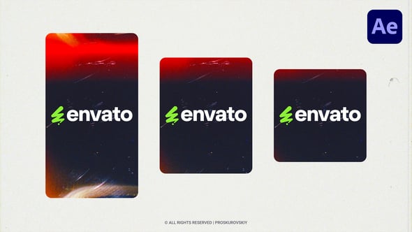 Videohive Vertical Grunge Film Logo