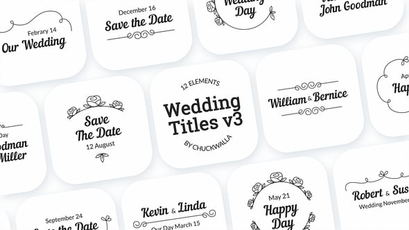 Videohive Wedding Titles v3
