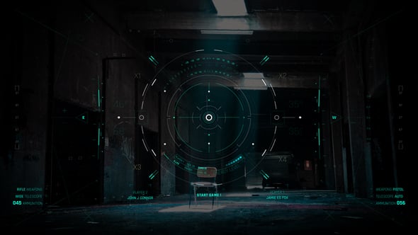 Videohive HUD UI Game Warrior Target Screen 4