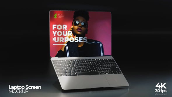 Videohive Dynamic Laptop Screen Display Mockup