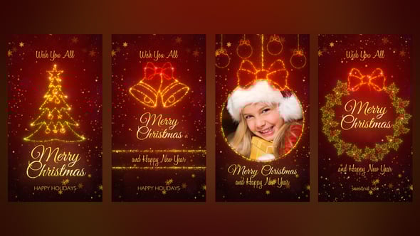 Videohive Christmas Greetings Instagram Stories 55546380