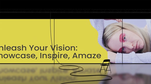 Videohive Big Curved Displays Mockup