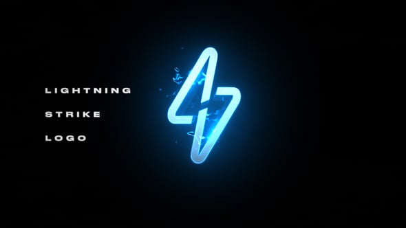 Videohive Lightning Strike Logo 55213189