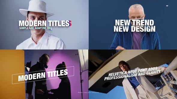 Videohive Modern Titles 4.0 | After Effects 55423450