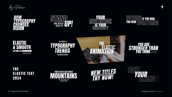 Videohive Bounce Text Animation – AE