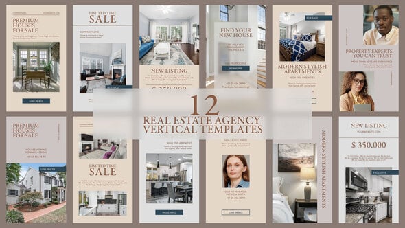 Videohive Real Estate Vertical Video Templates Pack