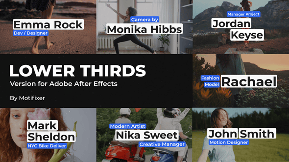 Videohive Modern Lower Thirds 55226452