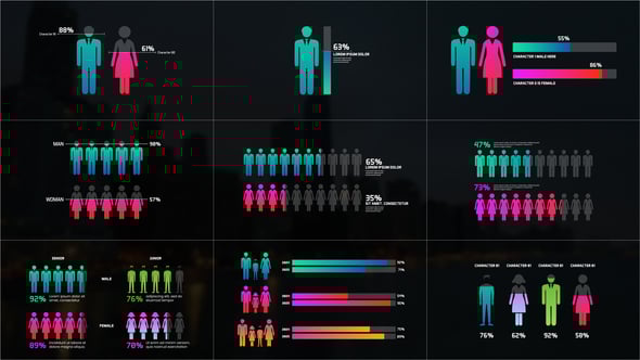 Videohive People Chart Infographics 55383887