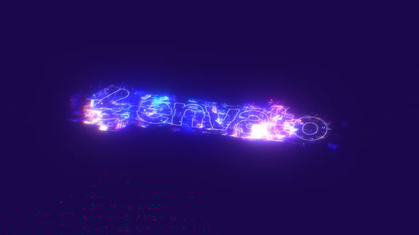 Videohive Glitch Neon Logo Reveal 55526352