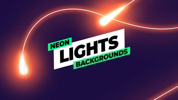 Videohive Neon Lights Backgrounds 55328527