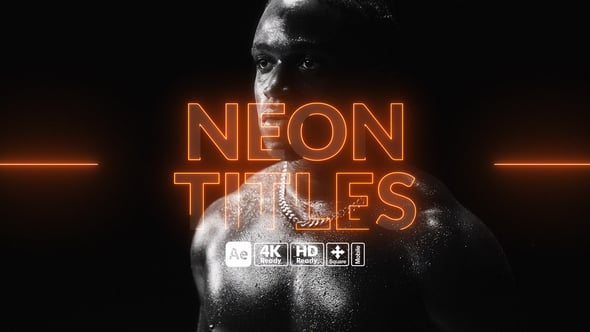 Videohive Neon Titles 55523540