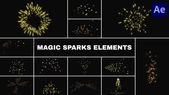 Videohive Magic Sparks Elements | After Effects