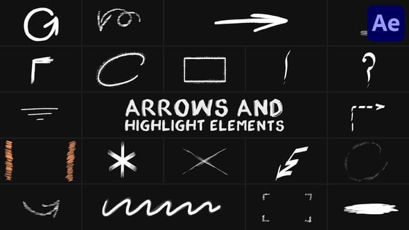 Videohive Arrows And Highlight Elements for After Effects