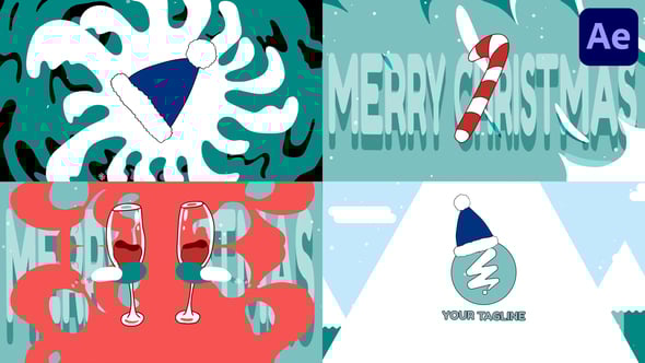 Videohive Christmas Stuff Morphing Logo | After Effects