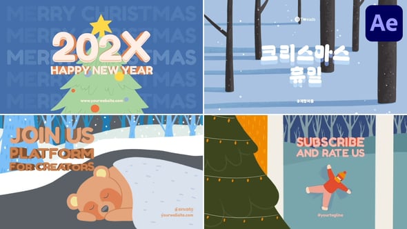Videohive Christmas Winter Fairytale Typography | After Effects