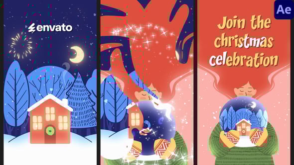 Videohive Christmas Snow Globe for After Effects