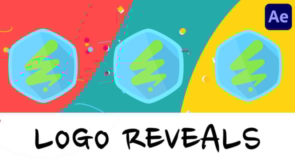 Videohive Colorful Logo Reveal Pack for After Effects 55536102