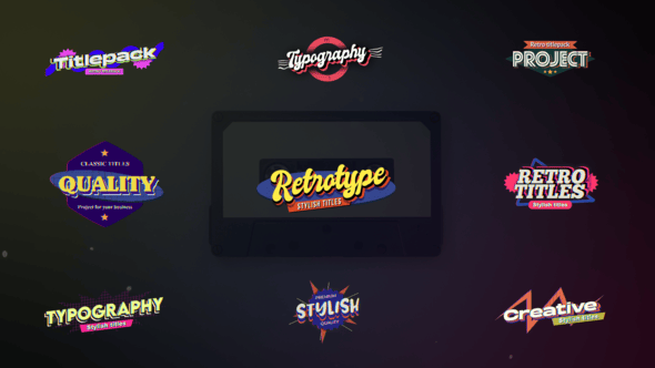 Videohive Retro Titles 55096868