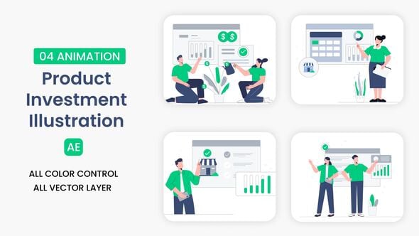 Videohive Product investment illustration scene