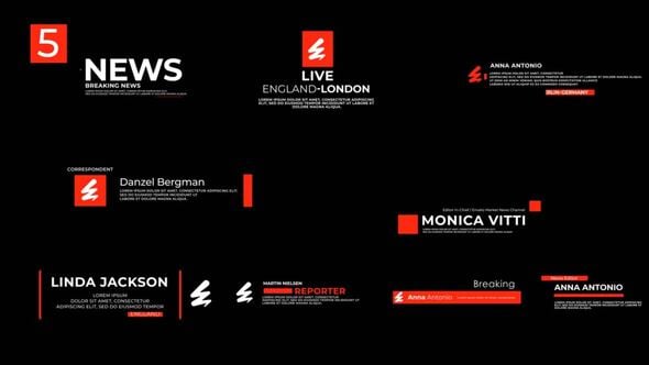 Videohive News Lower Thirds V.7