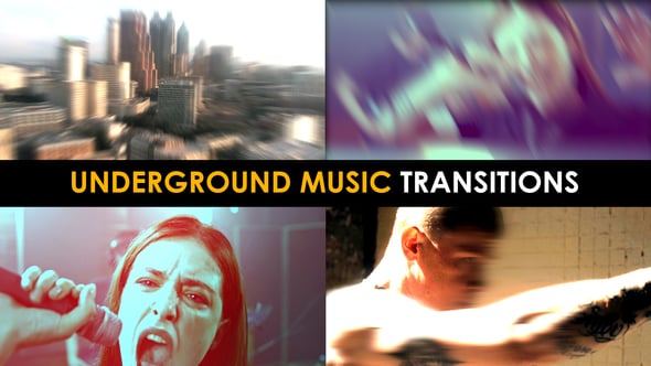 Videohive Underground Music Transitions | After Effects