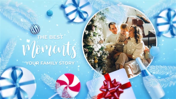 Videohive Merry Christmas New Year Slideshow 55680261