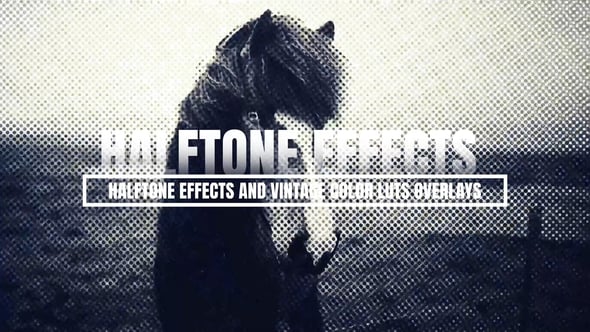 Videohive Halftone Effects And Vintage Color luts Overlays