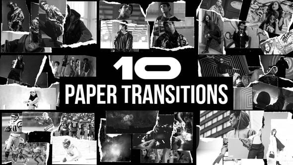 Videohive Paper Style Freeze Frame Transition