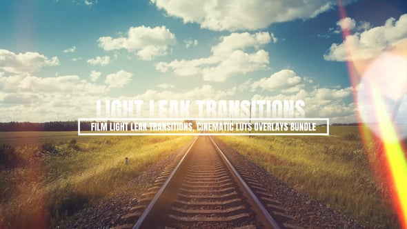 Videohive Film Burn Light Leak Transitions and Cinematic LUTs Overlays Bundle