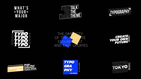 Videohive Typography Titles 55958617