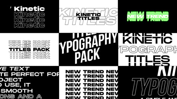 Videohive Kinetic Typography | After Effects 55654609