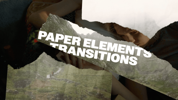 Videohive Paper Elements Transitions