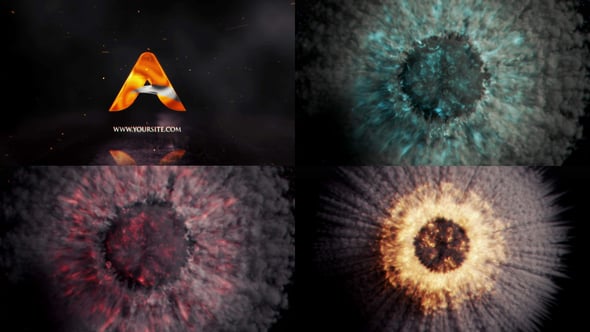 Videohive Exploding Burning Reveal