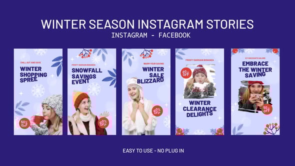 Videohive Winter Season Instagram Stories 55785671