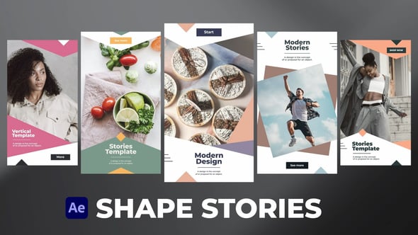 Videohive Shape Stories for After Effects