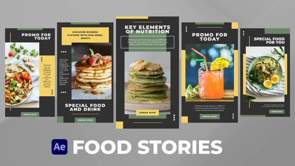 Videohive Food Stories for After Effects