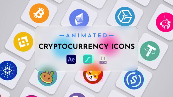 Videohive Cryptocurrency Animated Icon Pack