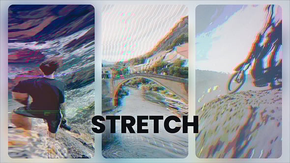Videohive Glitch Stretch Transitions