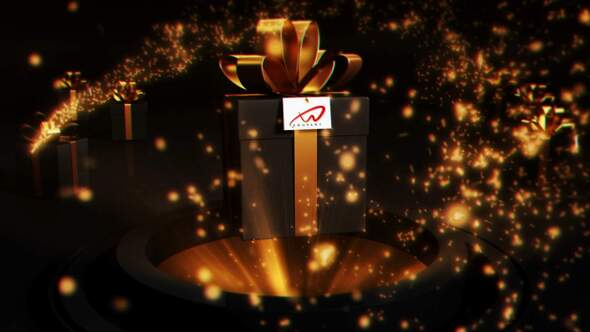 Videohive Golden Gift Unveil