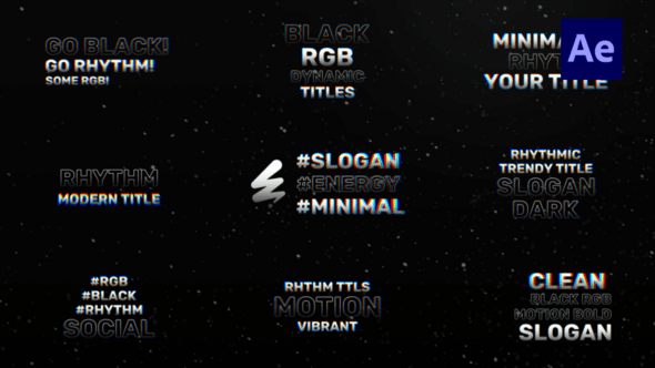 Videohive Dynamic Text Titles /Ae