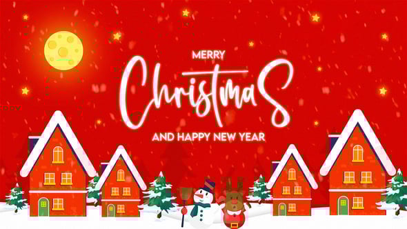 Videohive Christmas Red Opener | and Happy New Year